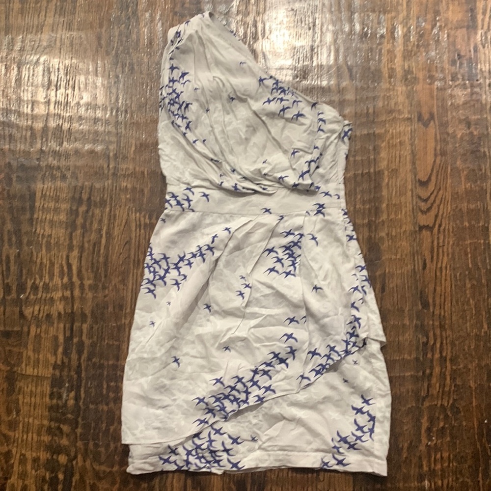 Bcbg one shoulder dress